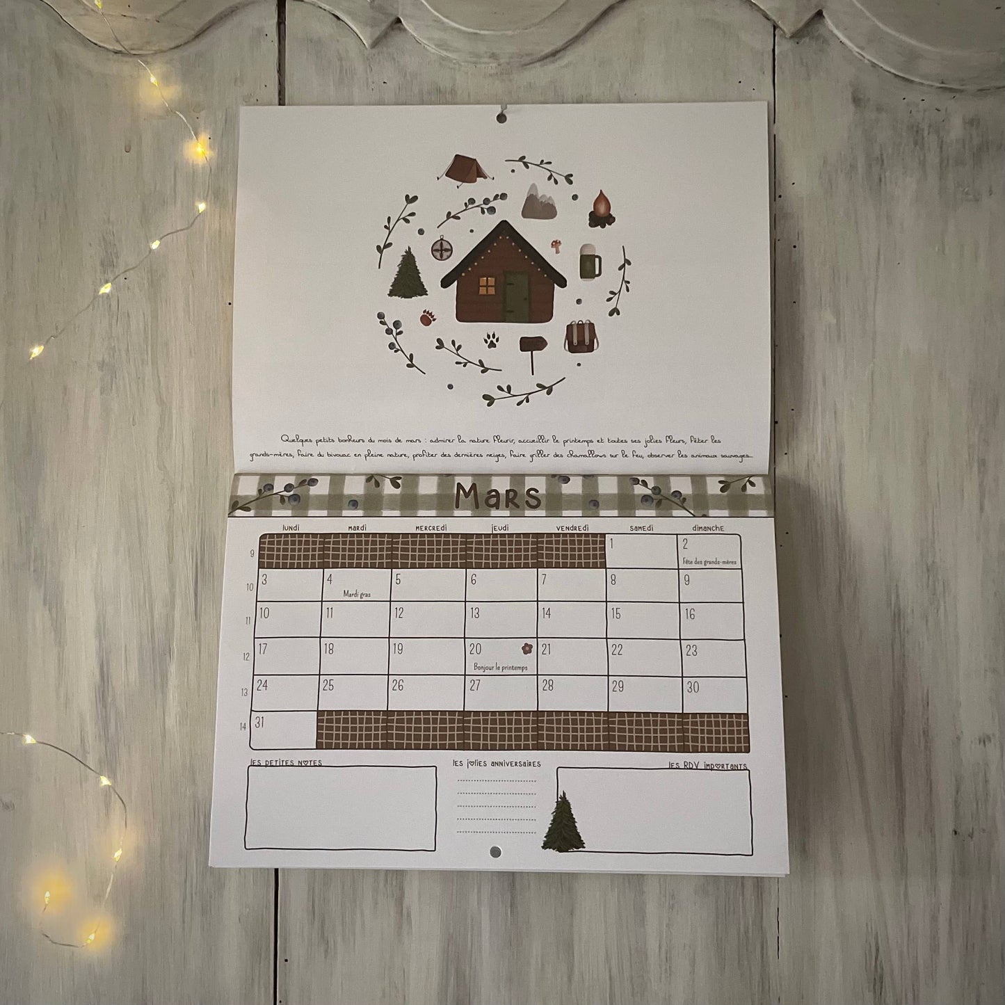 Mon Calendrier Mural 2025 ♥ - Papier Poetic - Papeterie