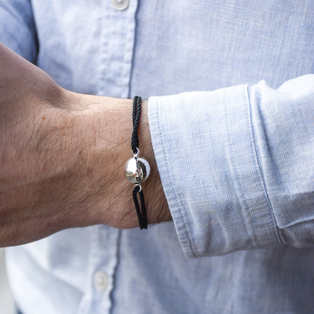 Bracelet bola pour papa - Noir