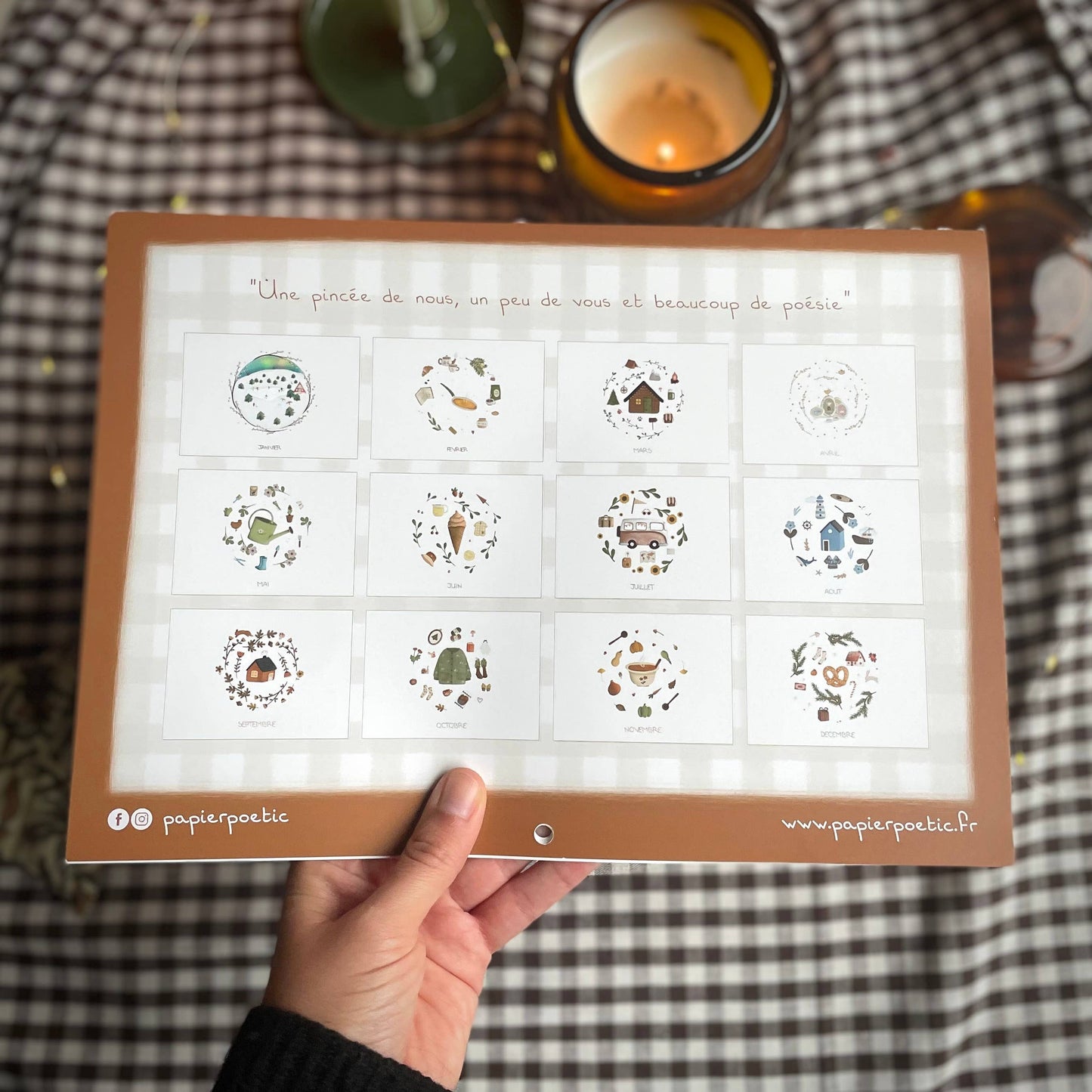 Mon Calendrier Mural 2025 ♥ - Papier Poetic - Papeterie