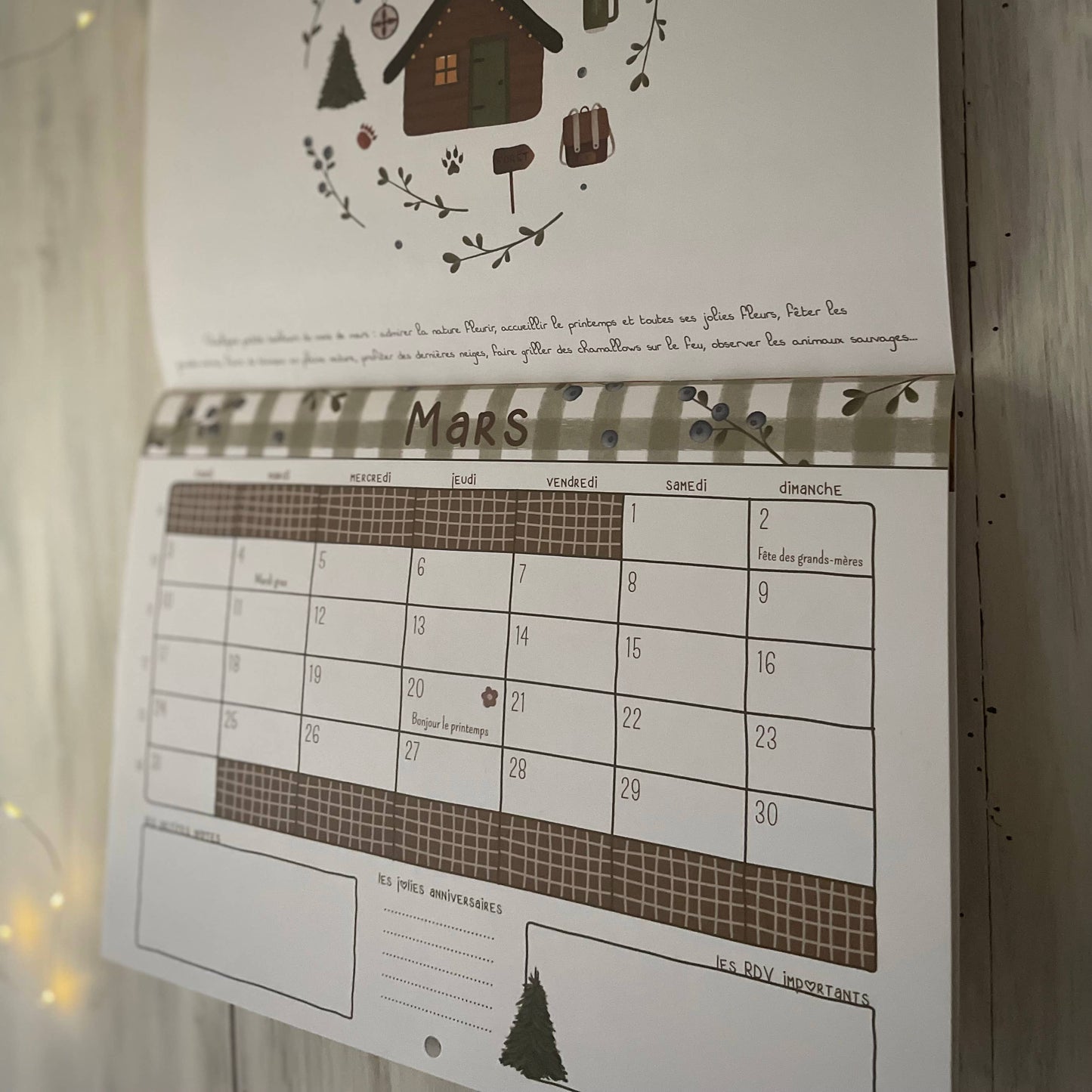 Mon Calendrier Mural 2025 ♥ - Papier Poetic - Papeterie