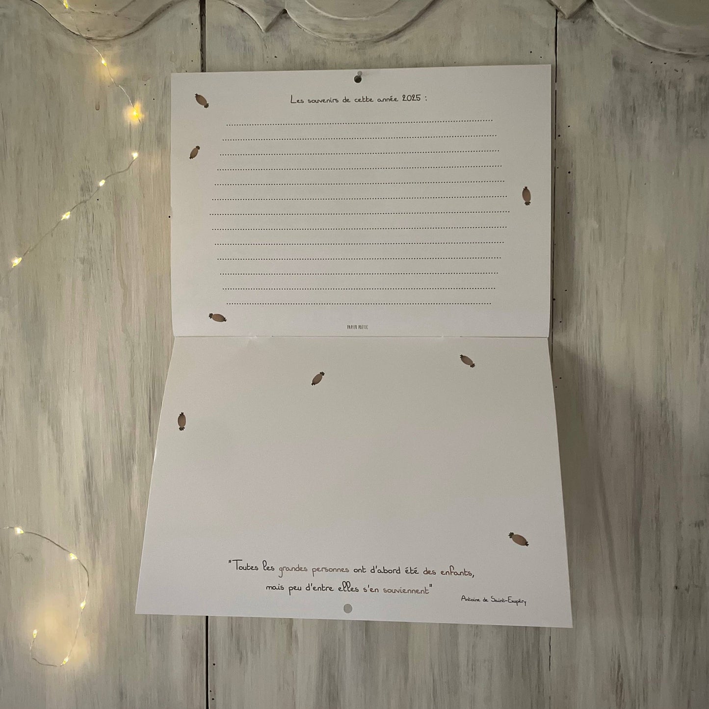 Mon Calendrier Mural 2025 ♥ - Papier Poetic - Papeterie