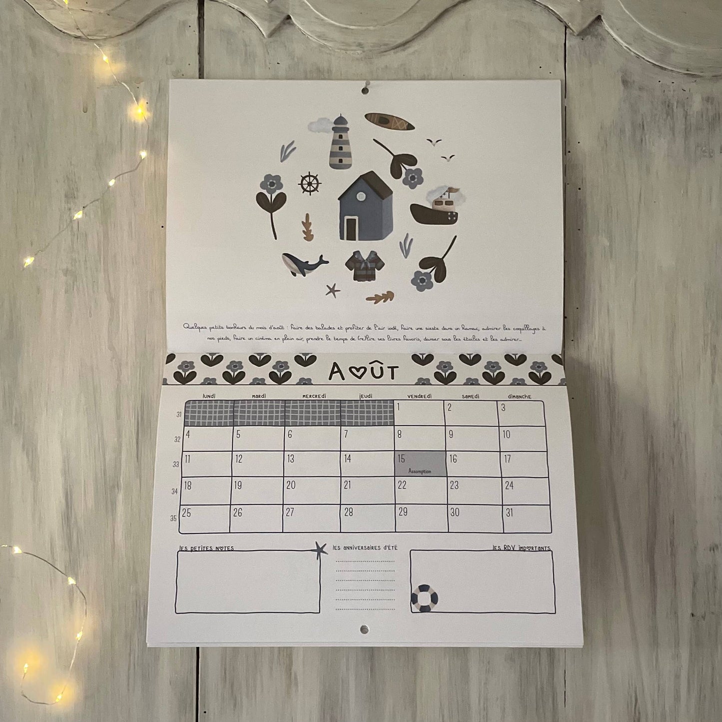 Mon Calendrier Mural 2025 ♥ - Papier Poetic - Papeterie