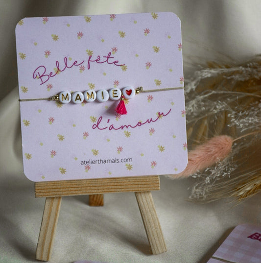 Bracelet fête des Mamies 🌸 Belle fête Mamie d’amour