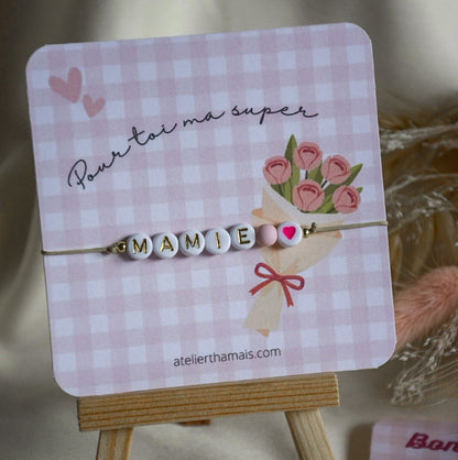 Bracelet fête des Mamies 🌸 Pour toi ma super mamie