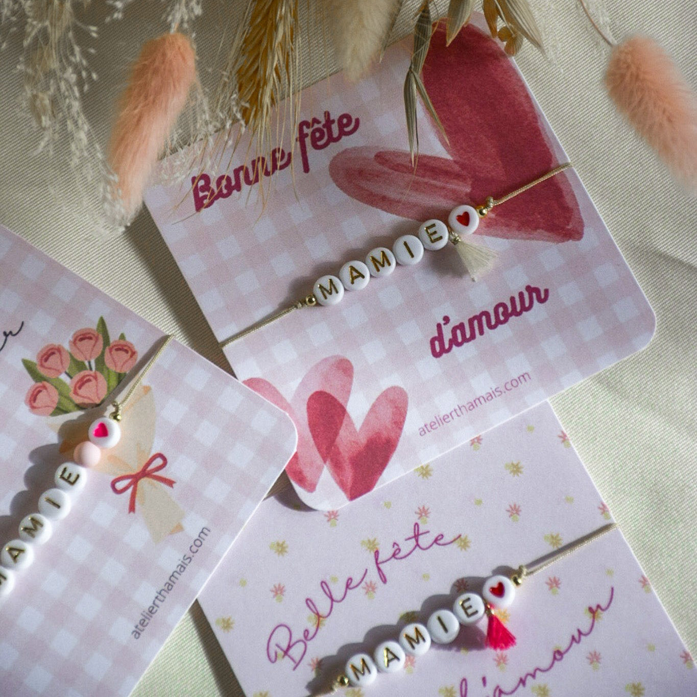 Bracelet fête des Mamies 🌸 Belle fête Mamie d’amour