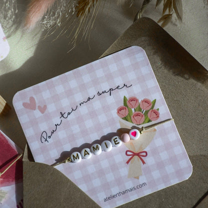 Bracelet fête des Mamies 🌸 Pour toi ma super mamie