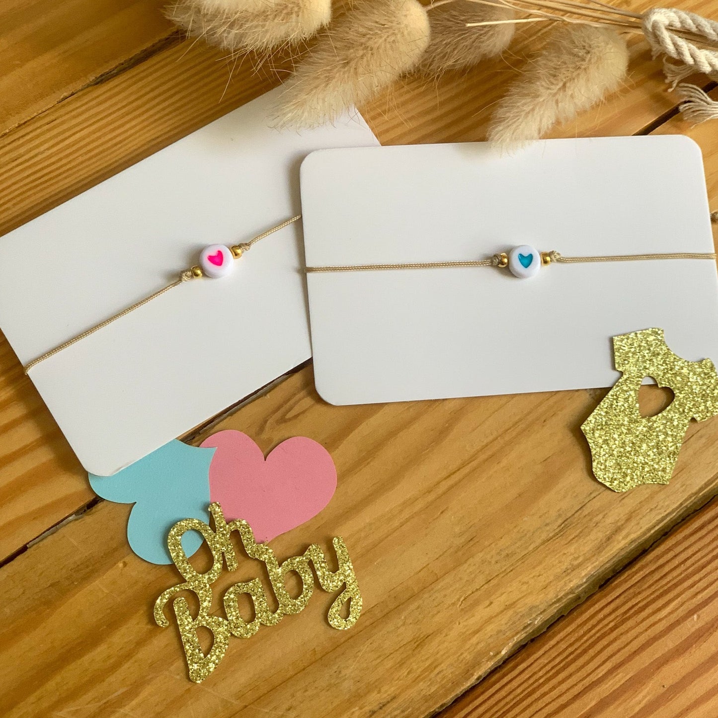 Bracelet Gender Reveal / Révélation sexe bébé