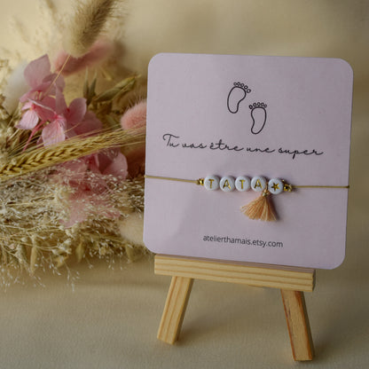 Bracelet annonce "Tu vas être Tata"